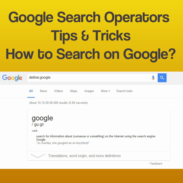 Google Tricks   Google Search Tips   Google Operators