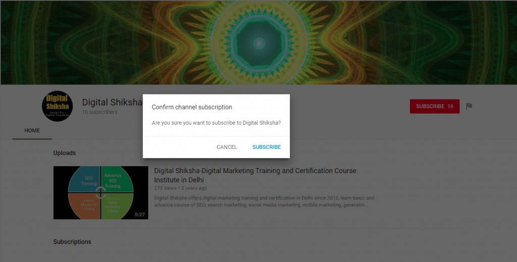 how to youtube channel subscriptions